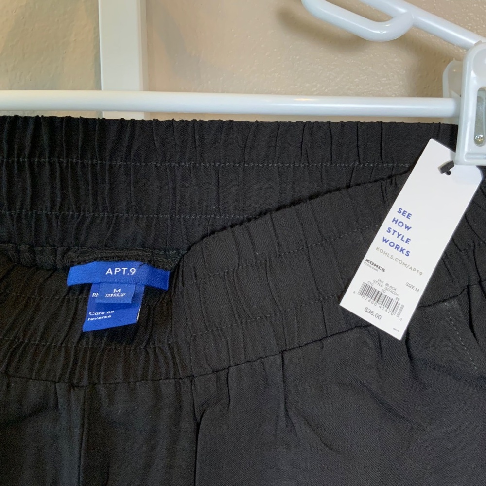Apt. 9® Side Slit Challis Ankle Tie Pants - Picture 16 of 16